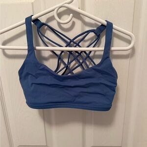 Lululemon Athletica Blue Crisscross Sports Bra